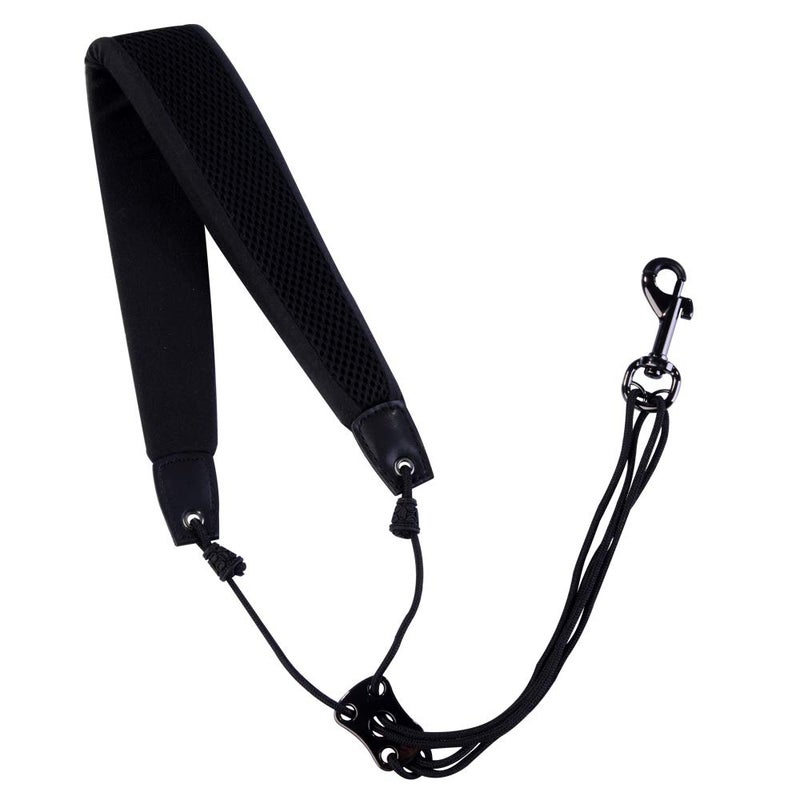 Rayzm Saxophone Strap with Metal Hook for Adults and Children, Soft Padded Adjustable Sax Neck Strap for Alto/Tenor/Soprano/Baritone Saxophones - Image 1